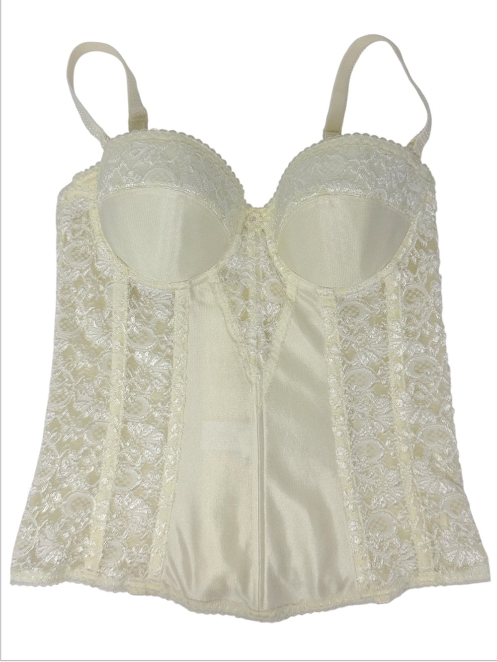 Di Lorenzo Lingerie EU 70B ≈ US 32B Lace Corset Bustier Bra Y2K Vintage Romantic